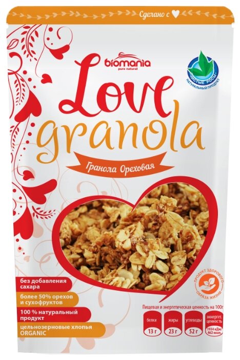 Гранола Love Granola хлопья Ореховая, дой-пак (фото modal 2)