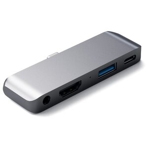 USB-концентратор Satechi Aluminum Type-C Hub Adapter, разъемов: 4 (фото modal nav 2)