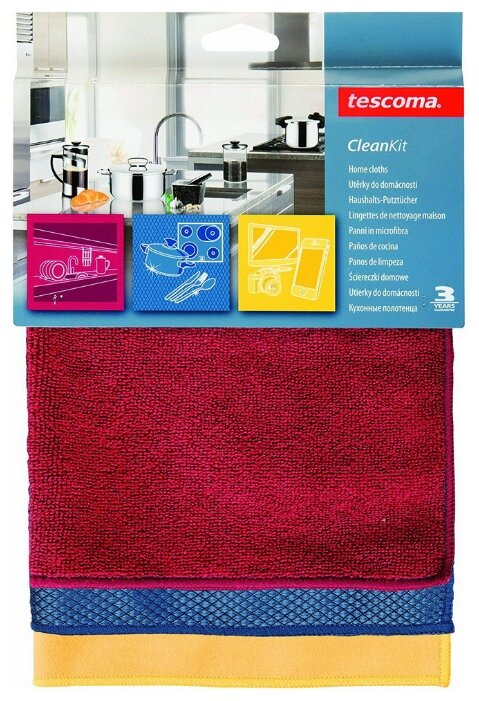 Полотенце кухонное Tescoma Clean Kit 3 шт (фото modal 1)