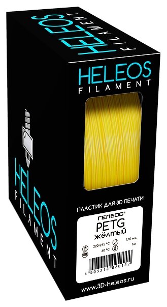 PETG пластик Heleos 1.75 мм желтый (фото modal 1)