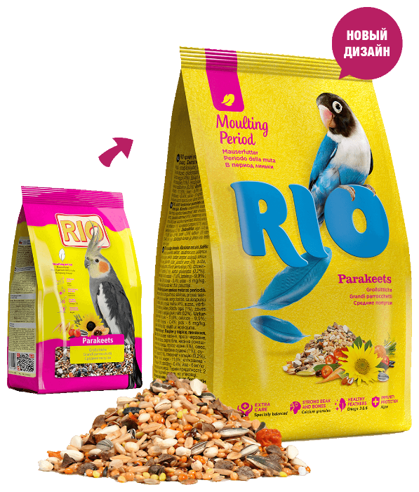 RIO корм Moulting period для средних попугаев (фото modal 3)