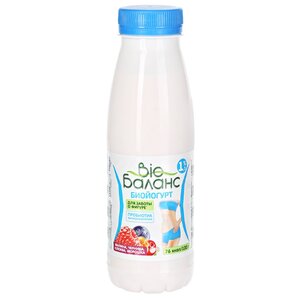 Питьевой йогурт Био Баланс с бифидобактериями Малина, черника, клюква, морошка 1.5%, 330 г (фото modal nav 1)