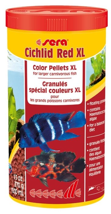 Сухой корм Sera Cichlid Red XL для рыб (фото modal 1)