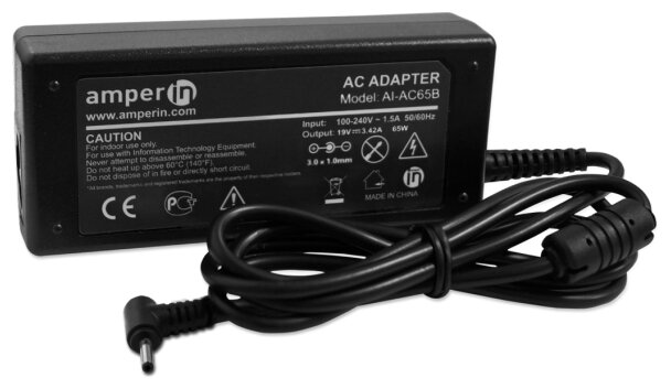 Блок питания AmperIn AI-AC65B для Acer (фото modal 1)