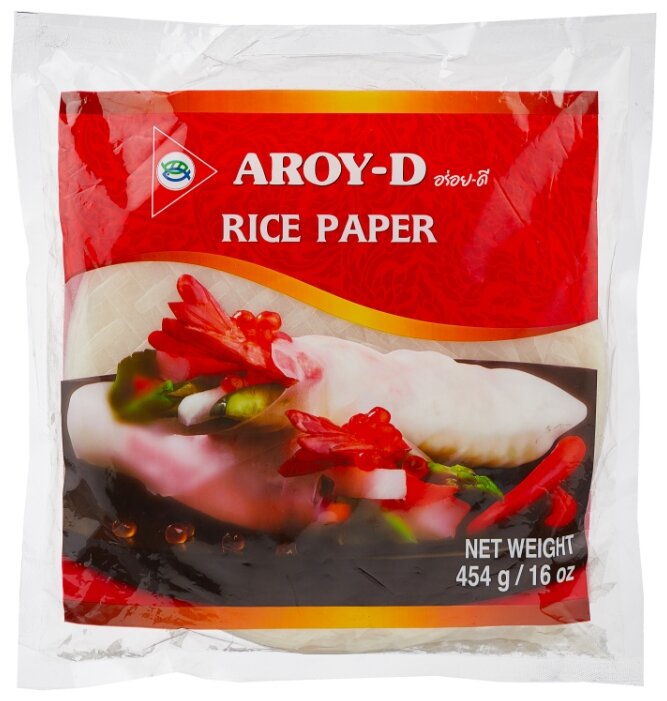 Aroy-D Рисовая бумага круглая (22 см, 50 листов) , 454 г (фото modal 1)