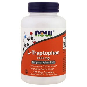 Аминокислота NOW L-Tryptophan 500 mg (120 капсул) (фото modal nav 1)
