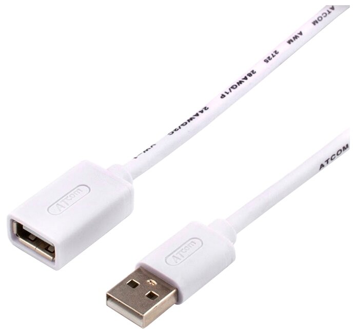 Удлинитель Atcom USB - USB (AT3788) 0.8 м (фото modal 1)
