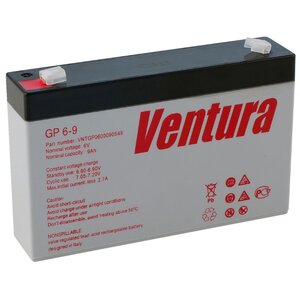 Аккумуляторная батарея Ventura GP 6-9 9 А·ч (фото modal nav 1)