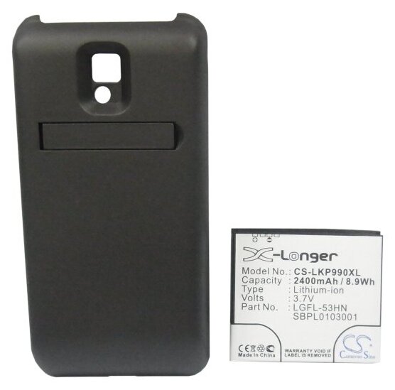 Аккумулятор Cameron Sino CS-LKP990XL для LG P990 Optimus 2X Speed (фото modal 1)