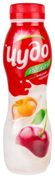 Питьевой йогурт Чудо вишня-черешня 2.4%, 270 г (фото modal 1)