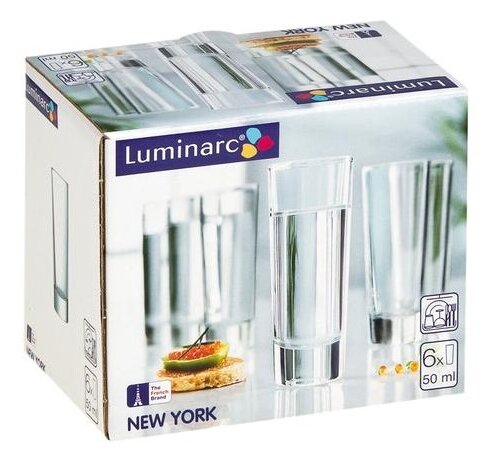 Набор стопок Luminarc New York H5018 50 мл, 6 шт (фото modal 2)