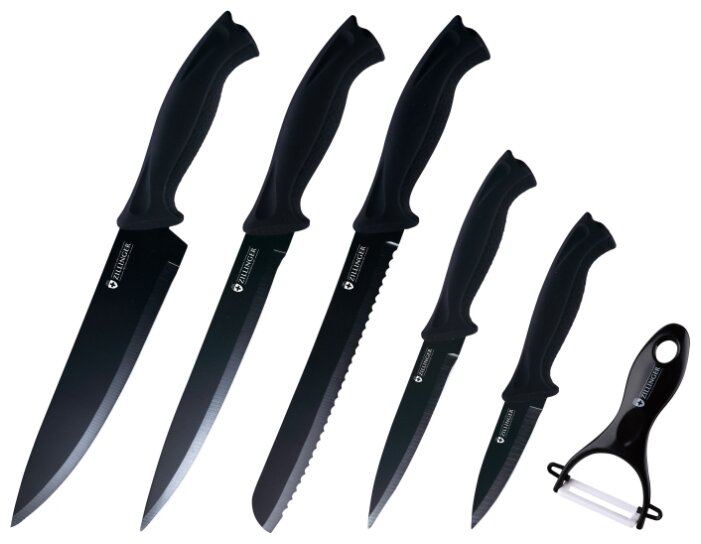 Набор Zillinger 5 ножей и овощечистка ZL-802 (фото modal 1)