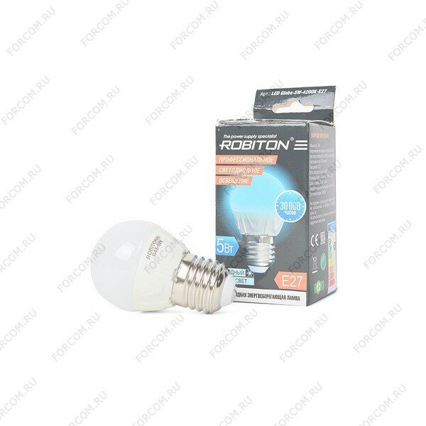 Лампа ROBITON E27 5Вт 4200K (фото modal 7)