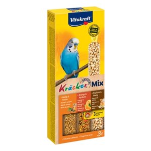 Лакомство для птиц Vitakraft Big Pack для волнистых попугаев Мёд, кукуруза и апельсин (фото modal nav 1)