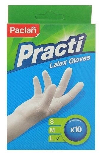 Перчатки Paclan Practi латексные (фото modal 2)