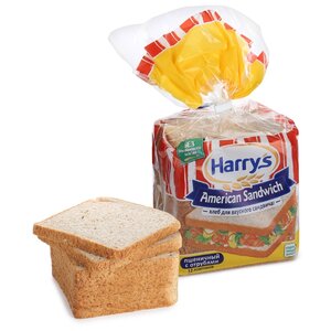 Harrys Хлеб American Sandwich пшеничный с отрубями сандвичный в нарезке 515 г (фото modal nav 1)