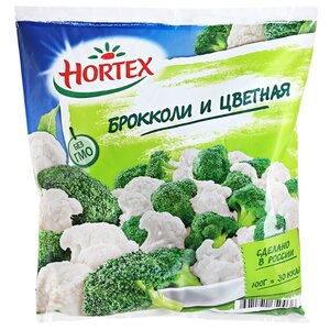 HORTEX Замороженная овощная смесь Брокколи и цветная 400 г (фото modal nav 1)