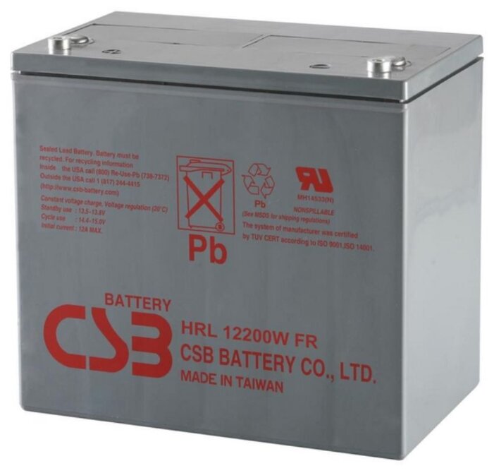 Аккумуляторная батарея CSB HRL 12200W 50 А·ч (фото modal 1)