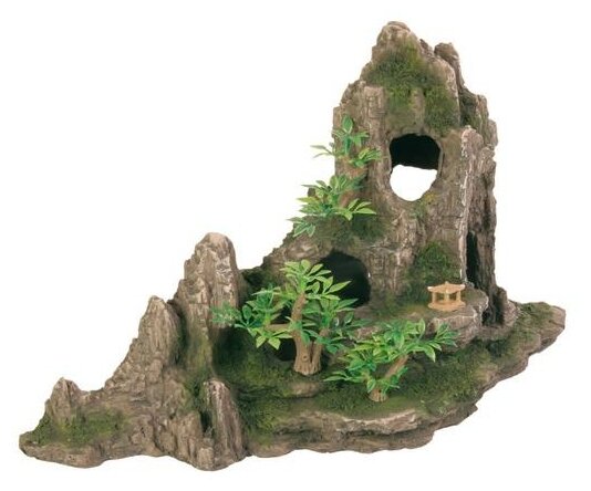 Грот TRIXIE Скалы с пещерой с растениями (8854) высота 27.5 см (фото modal 1)
