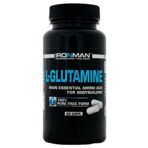 Аминокислота IRONMAN L-Glutamine (60 капсул) (фото modal nav 1)