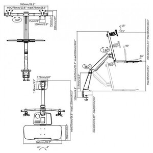 Рабочее место ITECHmount TW-02 (фото modal nav 4)