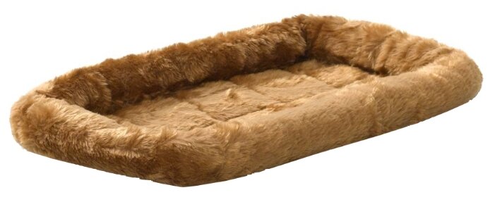 Лежак для кошек, для собак Midwest QuietTime Faux Fur Deluxe Bolster 56х38х8 см (фото modal 1)