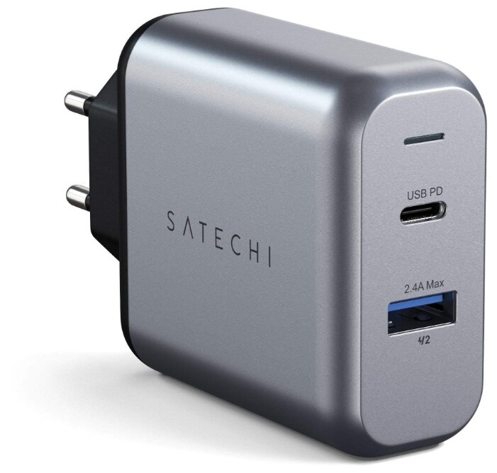 Сетевая зарядка Satechi 30W Dual-Port Wall Charger (фото modal 1)