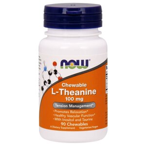 Аминокислота NOW L-Theanine 100 mg (90 капсул) (фото modal nav 1)