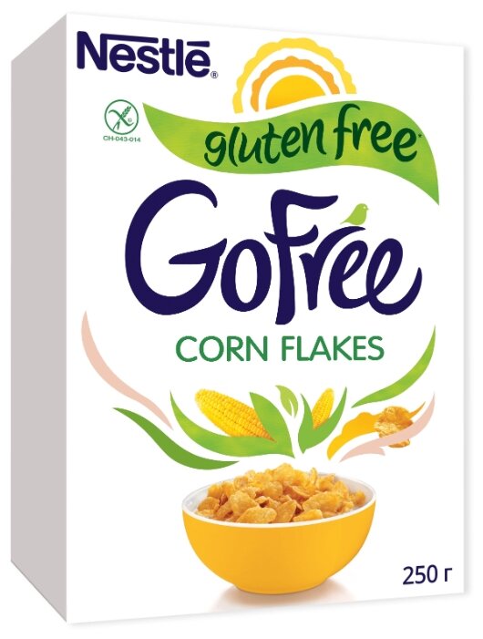 Готовый завтрак GoFree хлопья кукурузные, коробка (фото modal 1)