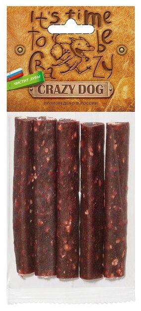 Лакомство для собак Titbit Crazy Dog Мясные батончики с говядиной для средних пород (фото modal 1)