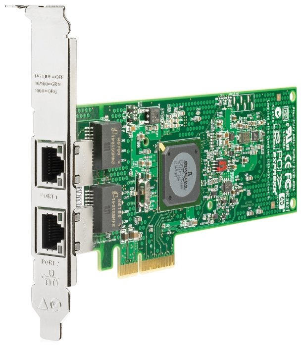 Сетевая карта Lenovo NetXtreme II 1000 Express Dual Port Ethernet Adapter (42C1780) (фото modal 1)
