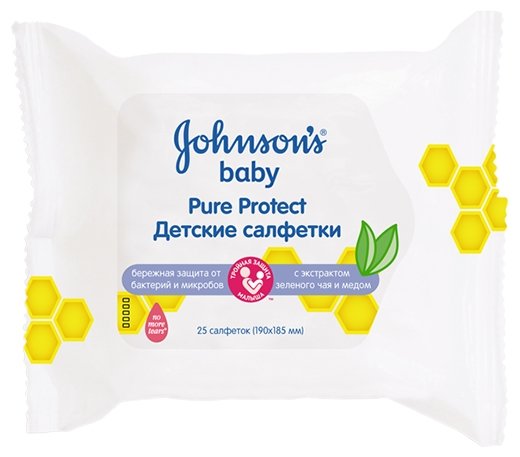 Влажные салфетки Johnson's Baby Pure Protect (фото modal 1)