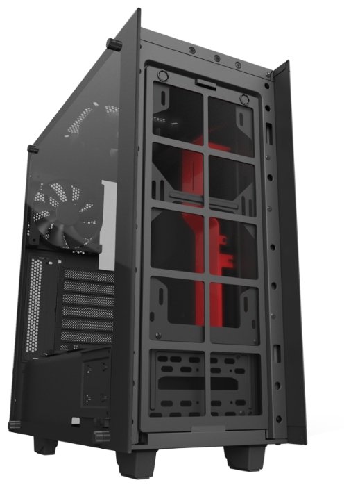 Компьютерный корпус NZXT S340 Elite Black/red (фото modal 3)