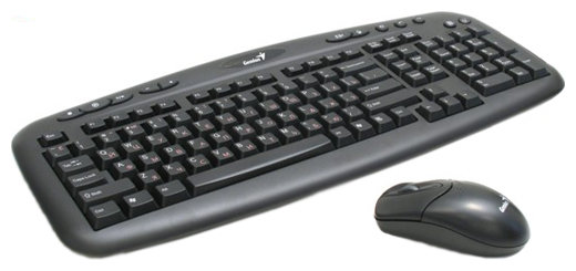 Клавиатура и мышь Genius KB-600 Black USB (фото modal 1)