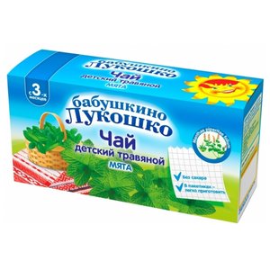 Чай Бабушкино Лукошко Мята, c 3 месяцев (фото modal nav 1)