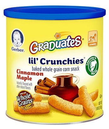 Снэк Gerber Graduates Lil' Crunchies Cinamon Maple от 8 месяцев (фото modal 3)