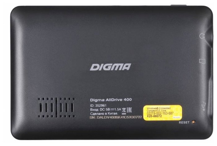 Навигатор Digma AllDrive 400 (фото modal 2)