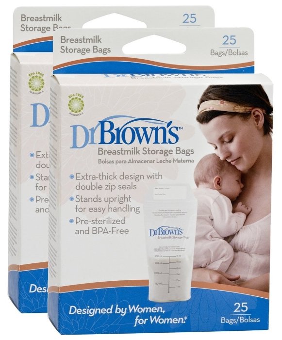 Dr. Brown's Пакеты для хранения грудного молока 180 мл (фото modal 2)