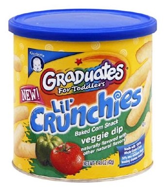 Снэк Gerber Graduates Lil' Crunchies Veggie Dip от 8 месяцев (фото modal 4)