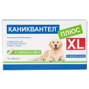 Euracon Pharma Каниквантел плюс XL для собак и кошек (12 таблеток) (фото modal nav 1)