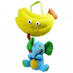 Подвесная игрушка Biba Toys Слон и банан (BM658) (фото modal nav 1)