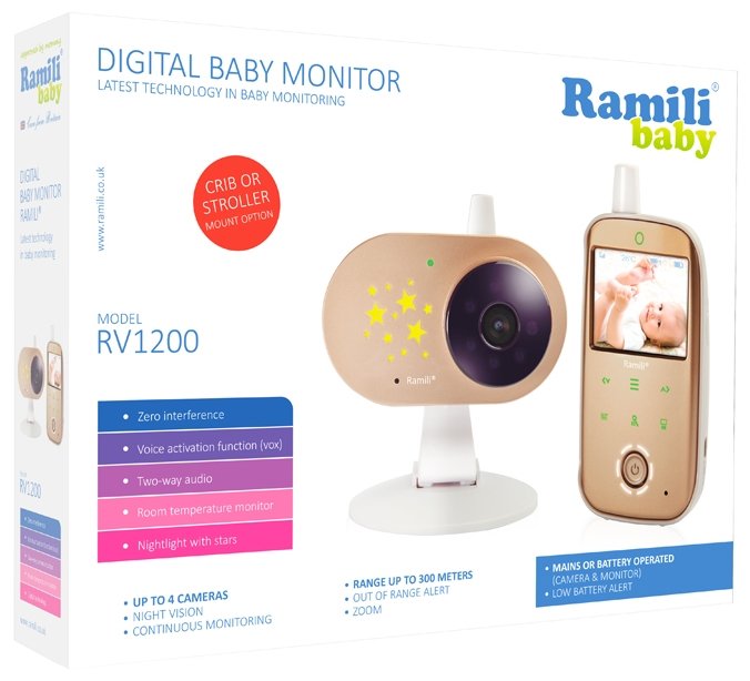 Видеоняня Ramili Baby RV1200X2SP (фото modal 7)