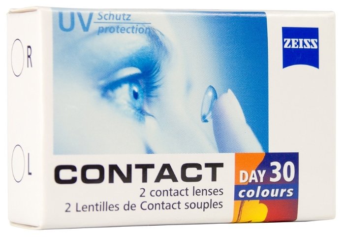 Zeiss Contact Day 30 colors One-tone (2 линзы) (фото modal 1)