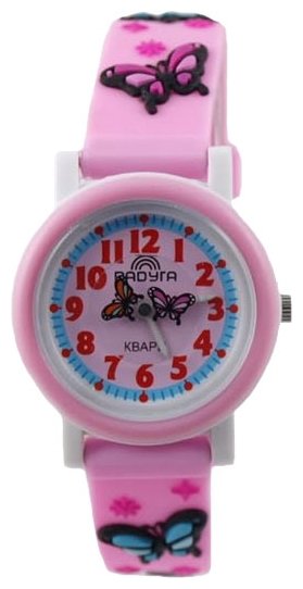 Наручные часы Радуга 102-1 розовые бабочки (фото modal 1)