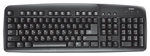 Клавиатура SVEN Standard 304 Black USB (фото modal 2)