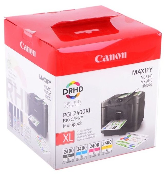 Картридж Canon PGI-2400 BK/C/M/Y XL Multipack (9257B004) (фото modal 2)