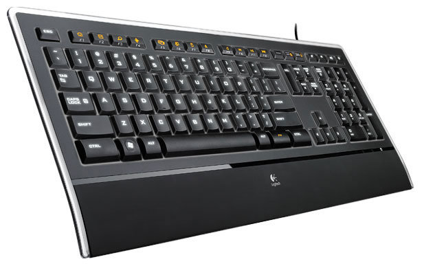 Клавиатура Logitech Illuminated Keyboard Black USB (фото modal 2)