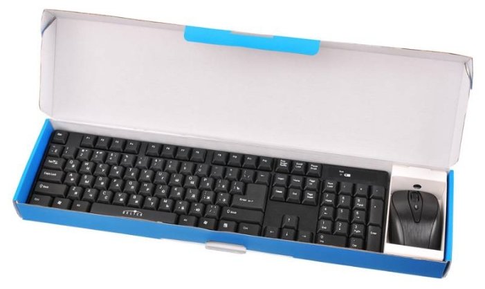 Клавиатура и мышь Oklick 210M Wireless Keyboard&Optical Mouse Black USB (фото modal 9)