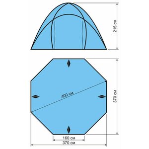 Палатка Maverick COSMOS COMPACT 400 (фото modal nav 2)