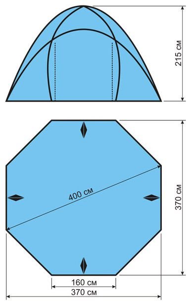 Палатка Maverick COSMOS COMPACT 400 (фото modal 2)